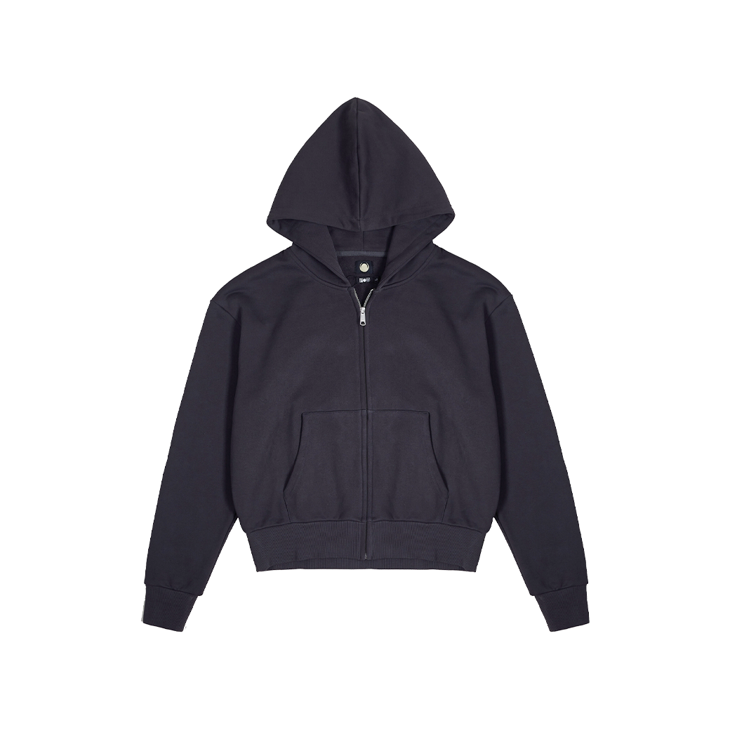 トップス MOON & SUN DYED ZIP HOODIE / BLACK Full Zip Hoodie „Sun&Moon“ – TrendBlend Rock