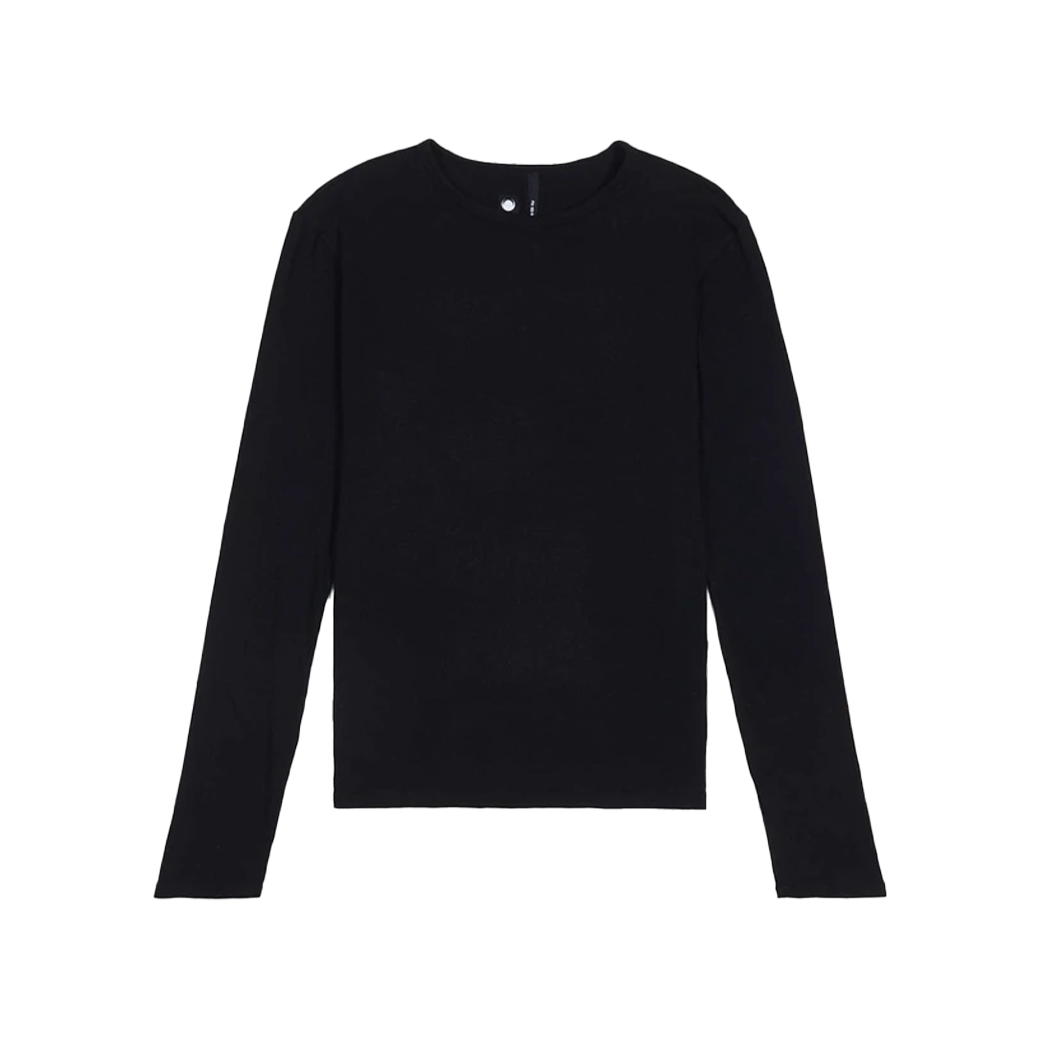FUXURY JAGGER RAYON DRIFIT LONG SLEEVE T-SHIRT BLACK