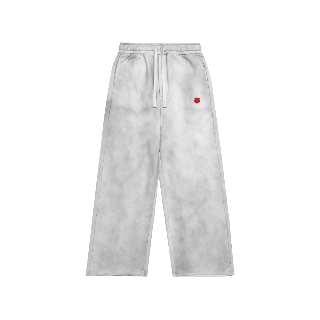 FUXURY NEWMOON SWEAT PANTS WHITE