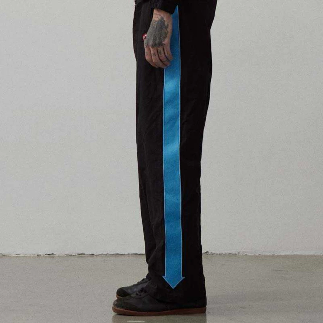 FUXURY SPEED MOTO TRACK PANTS BLACK/BLUE