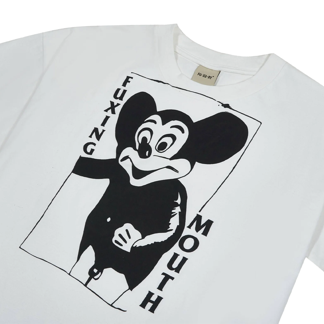 FUXURY MOUTH JOB BOXY T-SHIRT WHITE