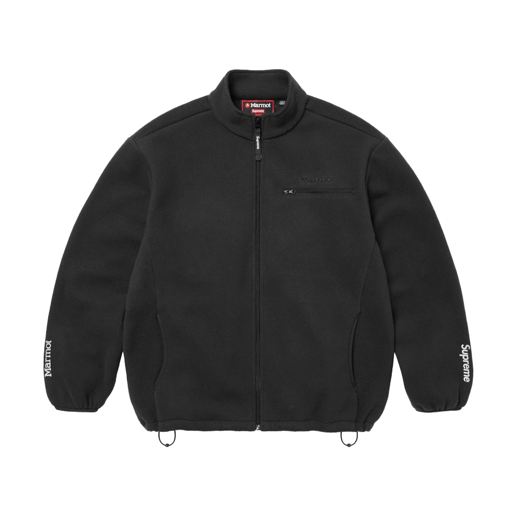 SUPREME X MARMOT FLEECE JACKET BLACK
