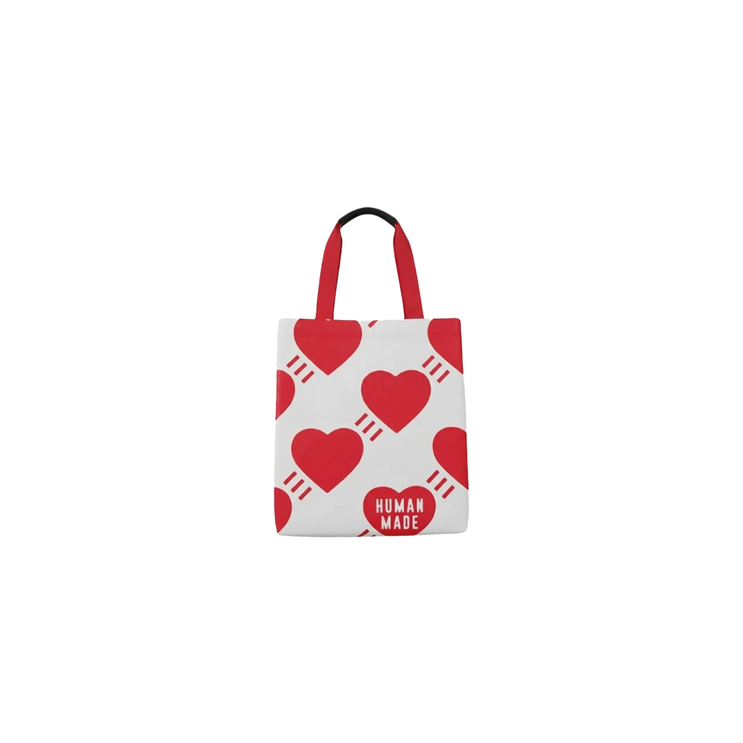 HUMAN MADE JAPAN LOGO TOTE BAG WHITE/RED