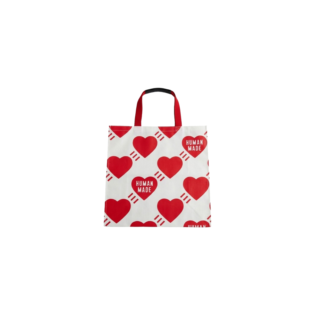 HUMAN MADE JAPAN LOGO TOTE BAG WHITE/RED