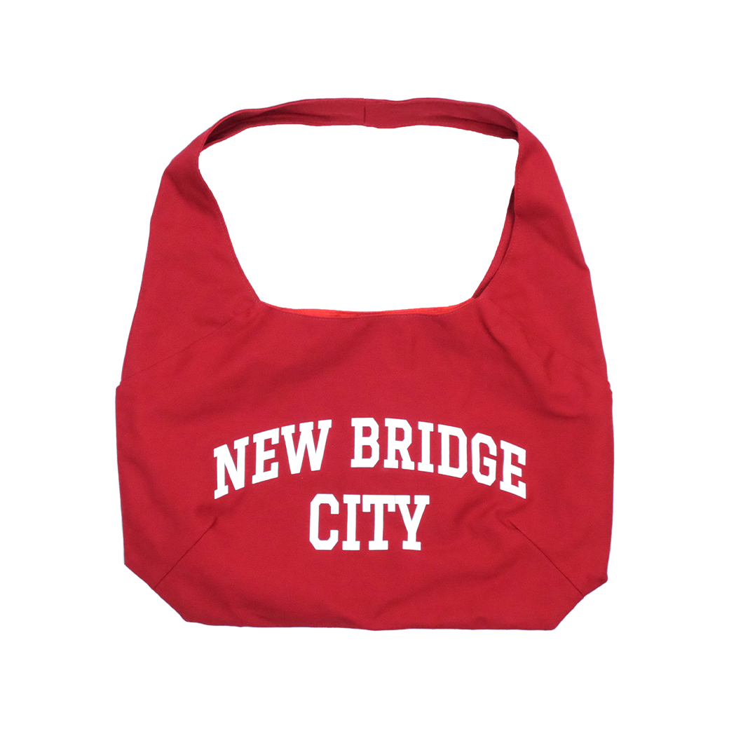 GETRICHEASY NEW BRIDGE CITY TOTE BAG MAROON
