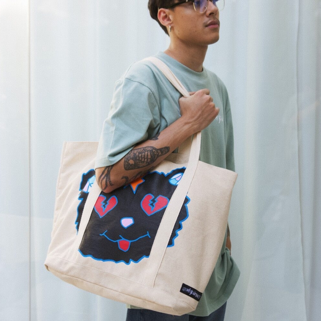  GET RICH EASY X NEVE3R OVERSIZED CALICO BAG