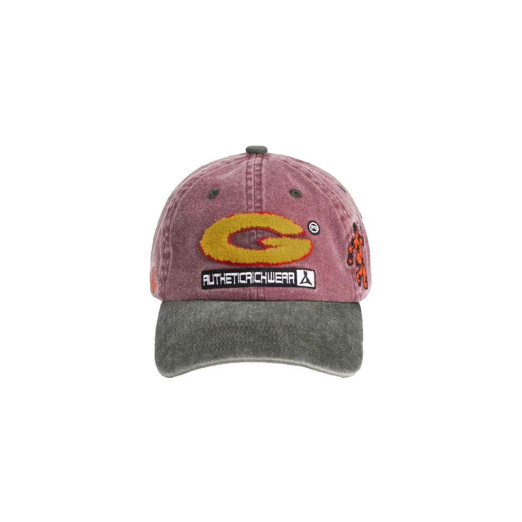 GETRICHEASY DRUNK TEXT CAP MAROON