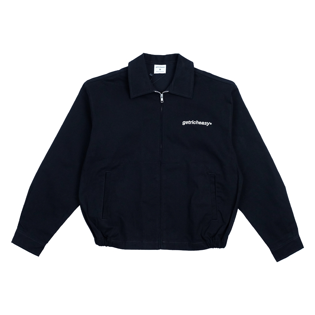 GETRICHEASY CLASSIC ZIP-UP JACKET BLACK