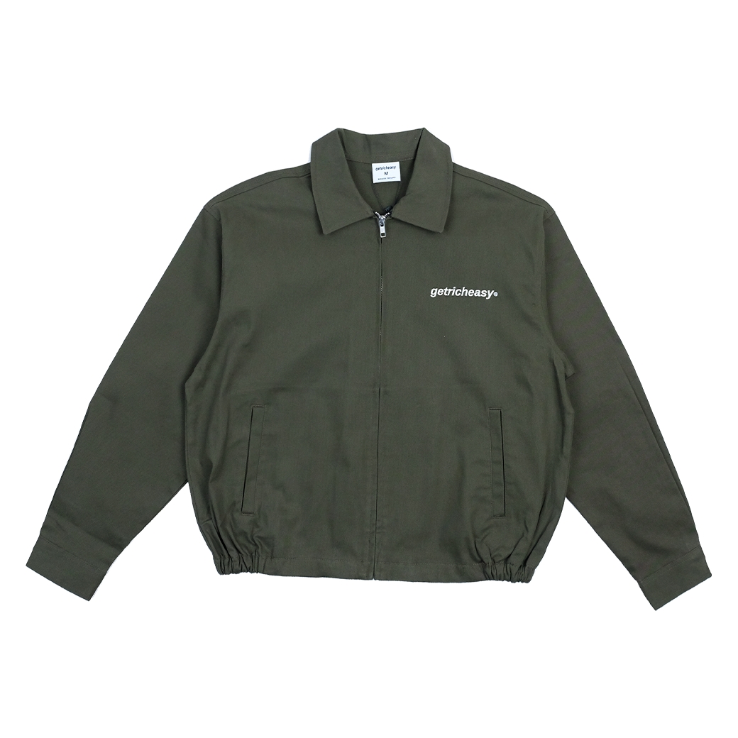 GETRICHEASY CLASSIC ZIP-UP JACKET OLIVE