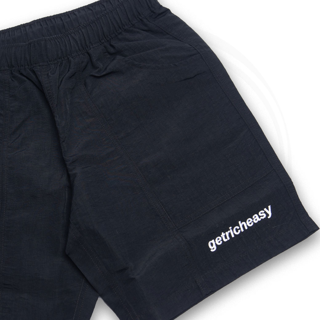 GET RICH EASY 2023 SHORTS BLACK