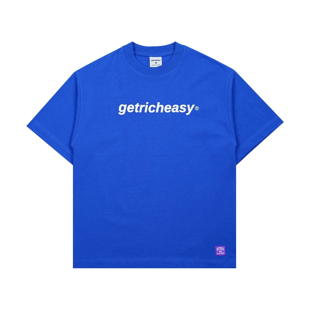 GET RICH EASY LOGO T-SHIRT COBALT