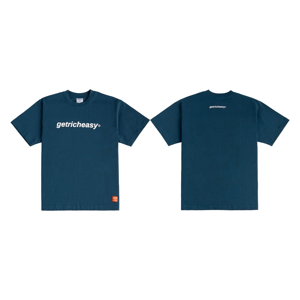 GETRICHEASY ORIGINAL LOGO T-SHIRT NAVY