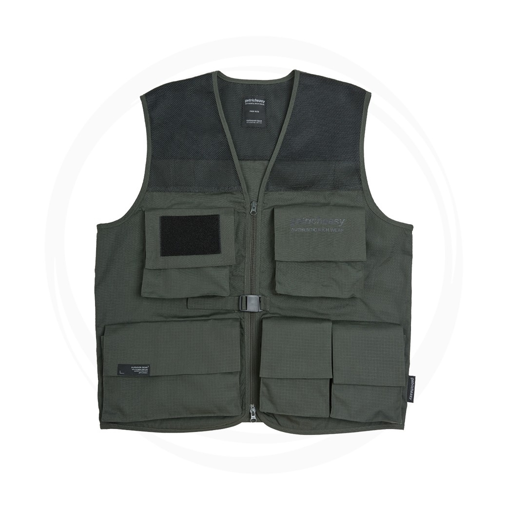 GET RICH EASY RIPSTOP VEST ARMY