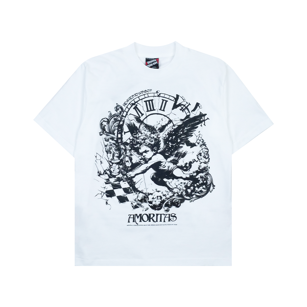 HEAVEN TOWN BOY AMORITAS T-SHIRT WHITE