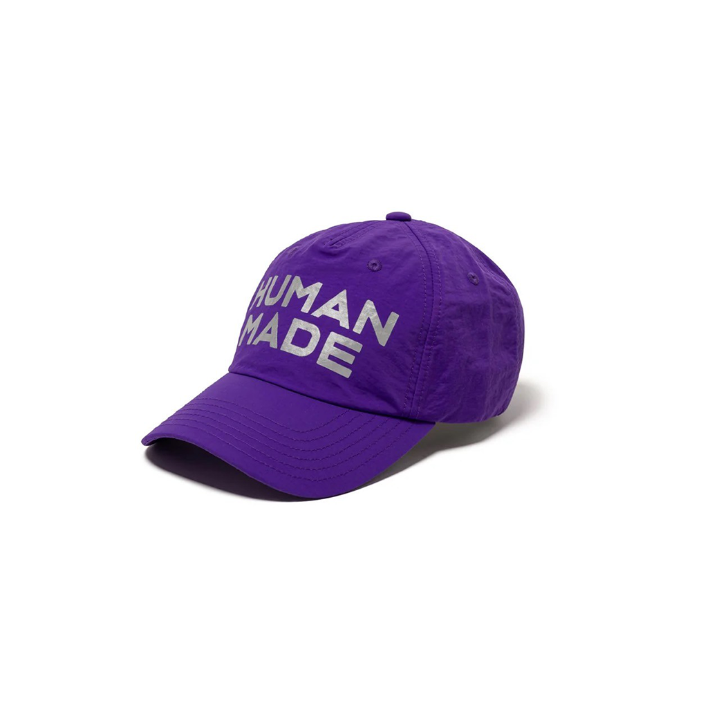 HUMAN MADE 5 PANEL NYLON CAP PURPLE