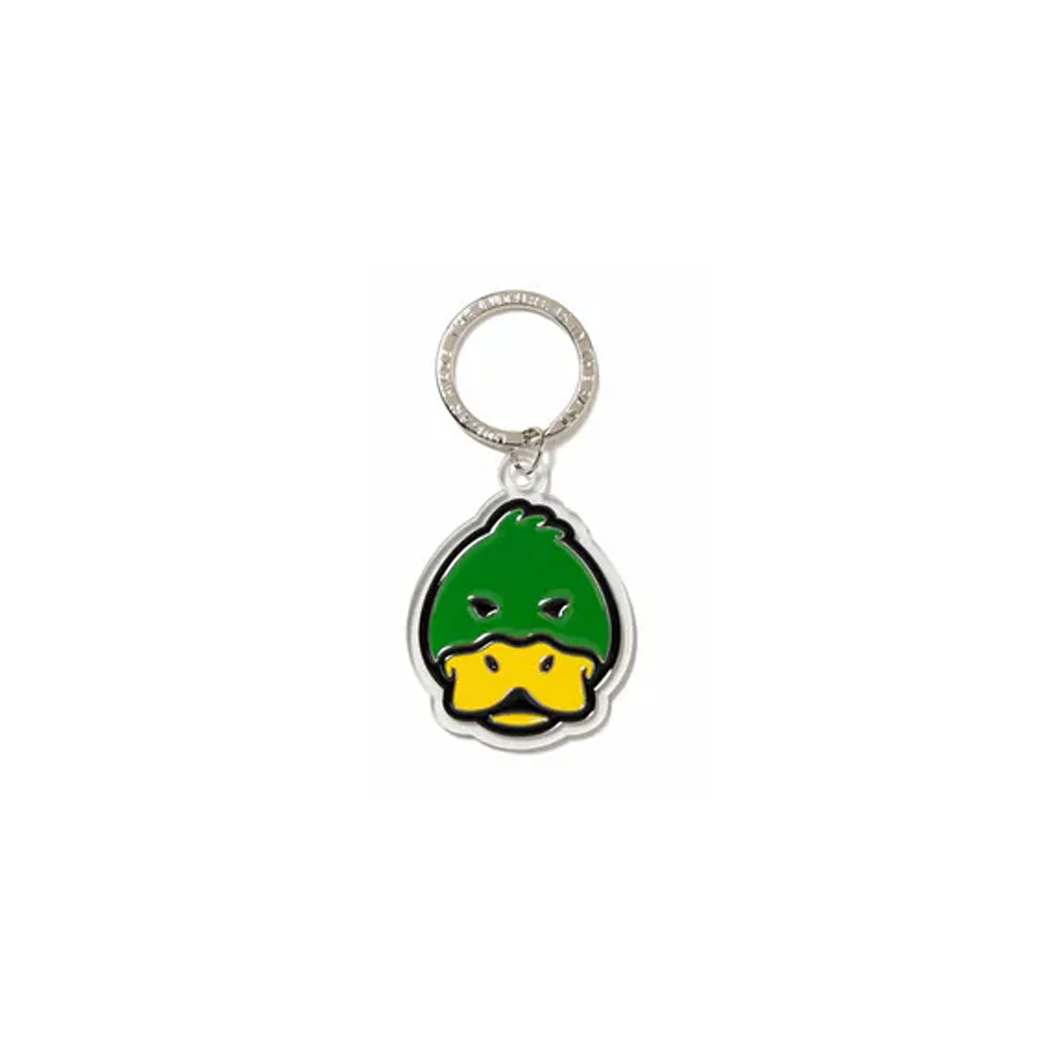 HUMAN MADE ANIMAL DUCK LOGO KEYCHAIN GREEN