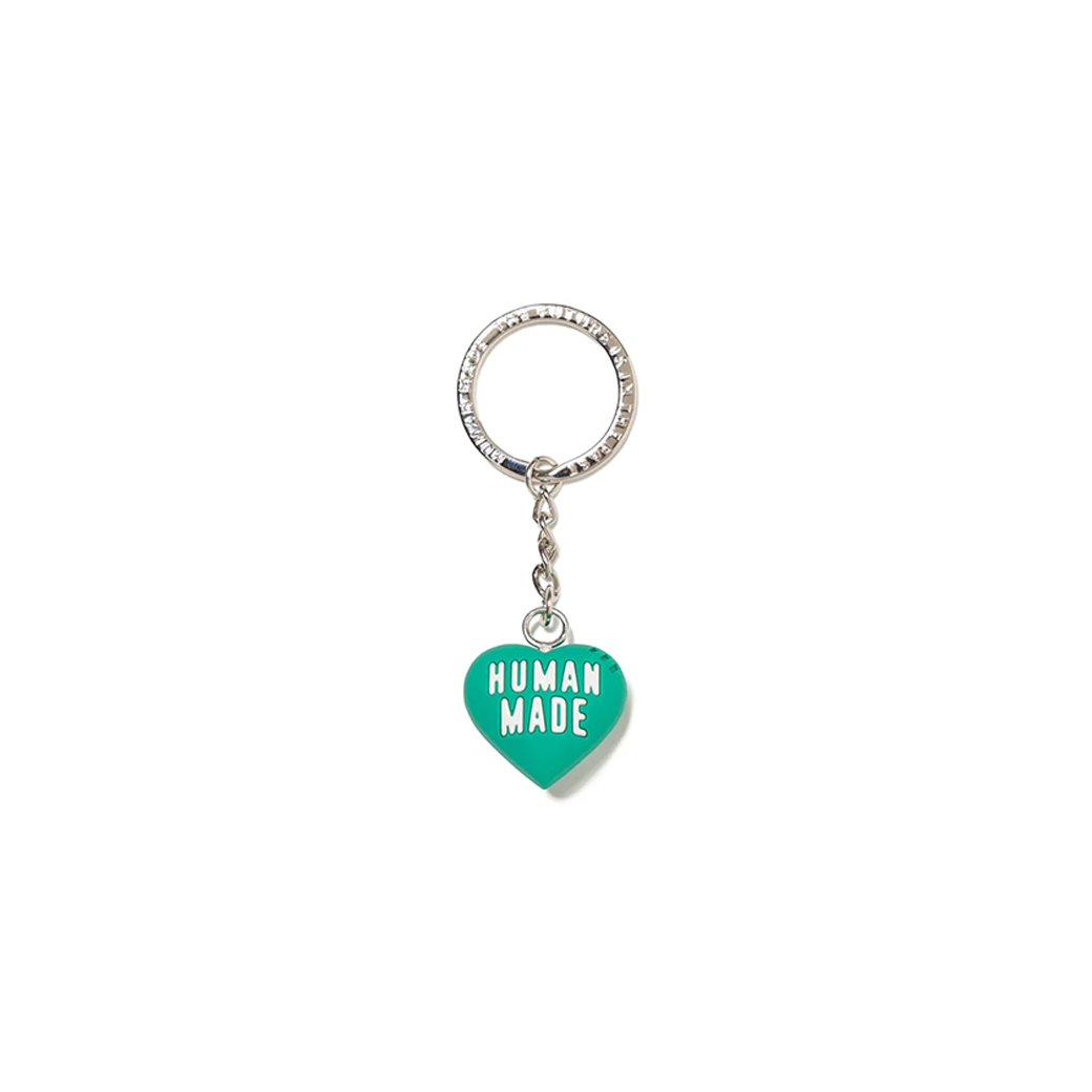 HUMAN MADE HEART RUBBER KEYCHAIN GREEN