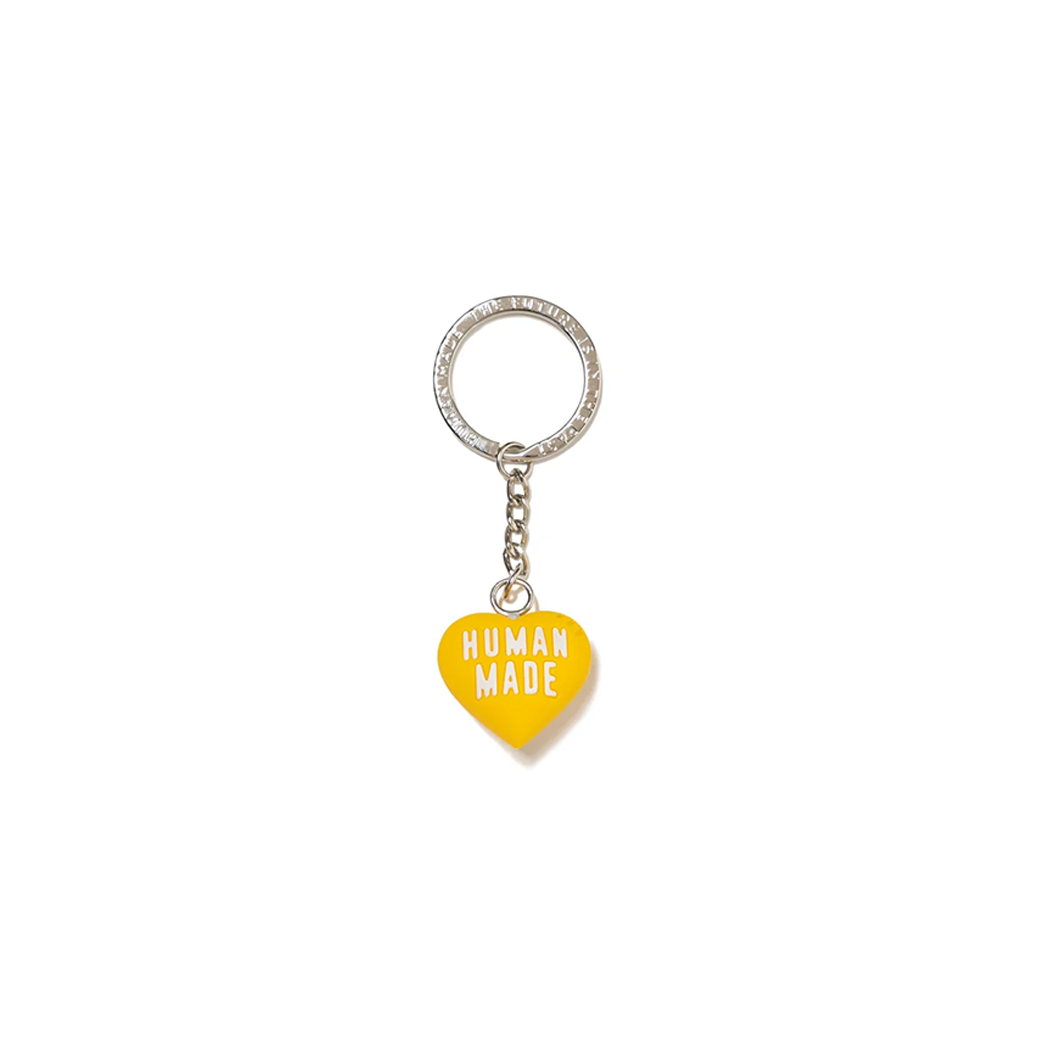 HUMAN MADE HEART RUBBER KEYCHAIN YELLOW