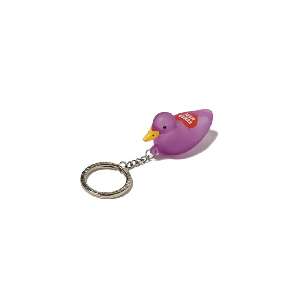 HUMAN MADE PVC DUCK KEYCHAIN PURPLE