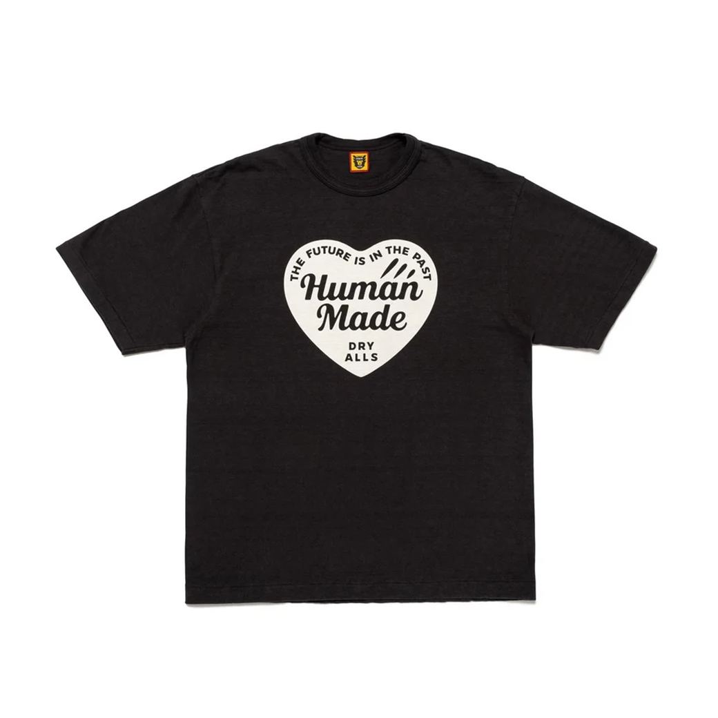 HUMAN MADE WHITE HEART #06 T-SHIRT BLACK