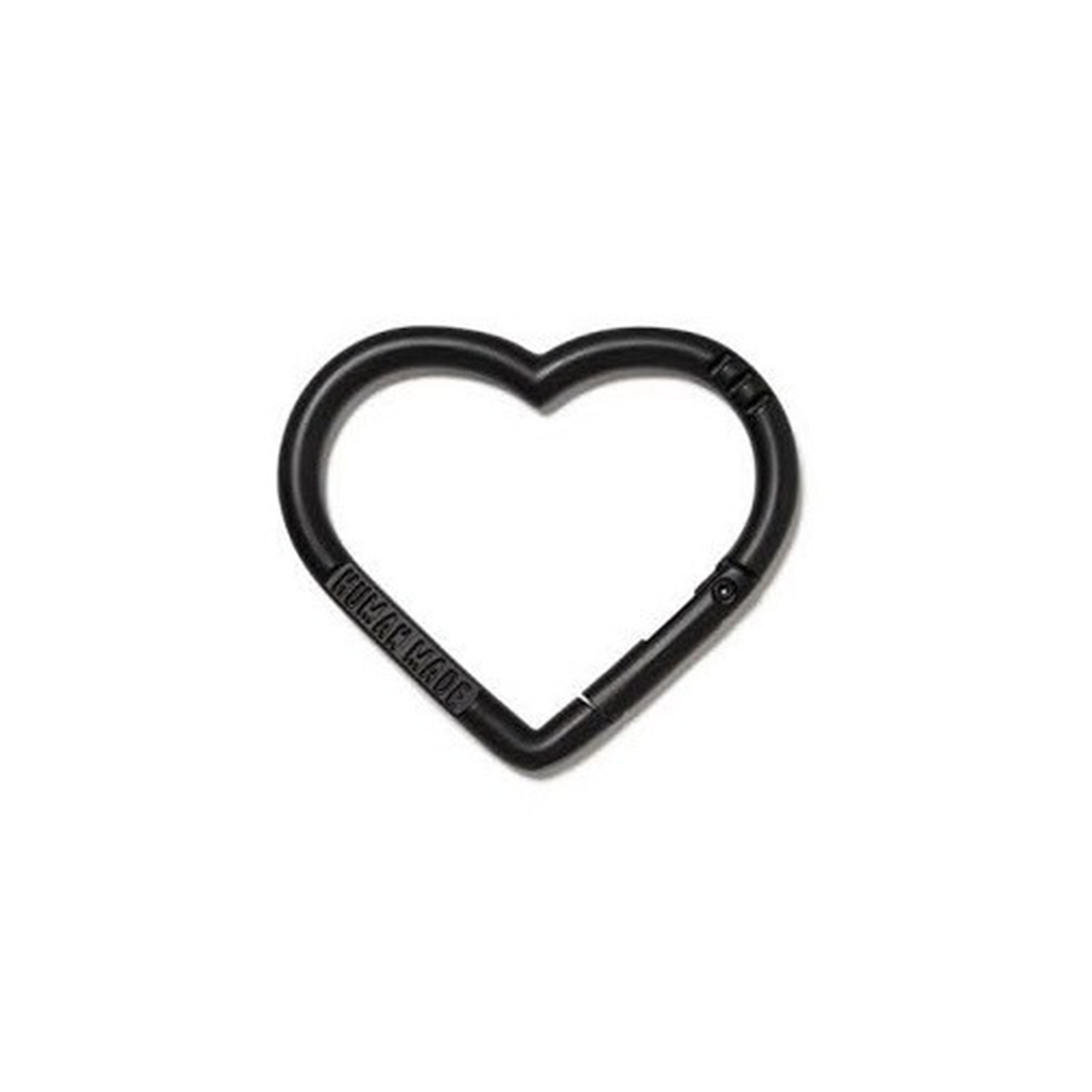 HUMAN MADE HEART CARABINER BLACK