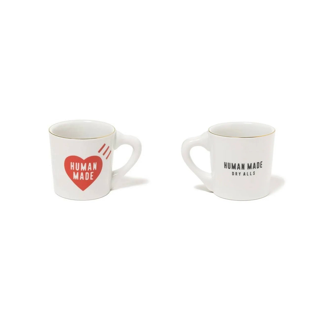 HUMAN MADE HEART COFFEE MUG WHITE