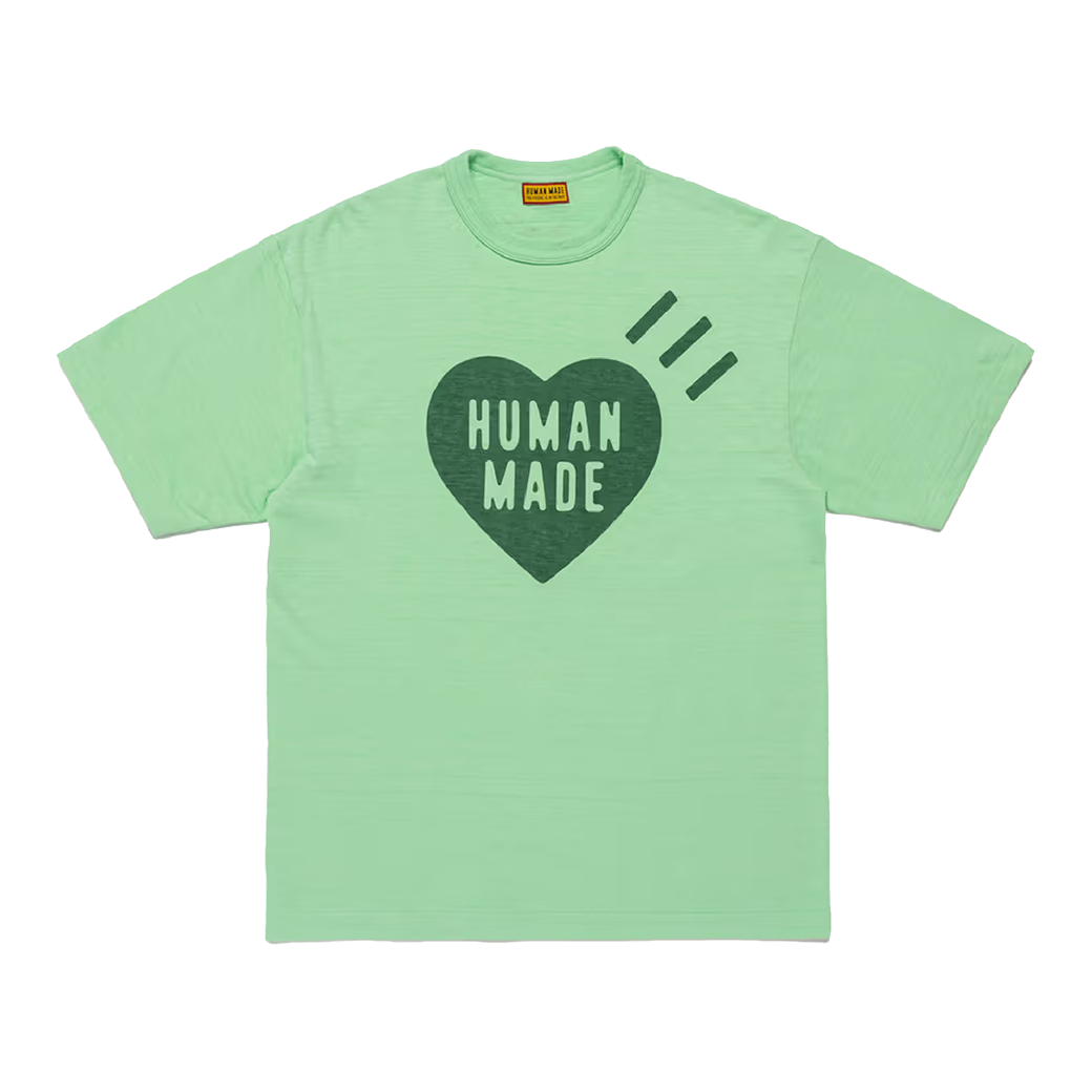 HUMAN MADE HEART COLOR T-SHIRT GREEN
