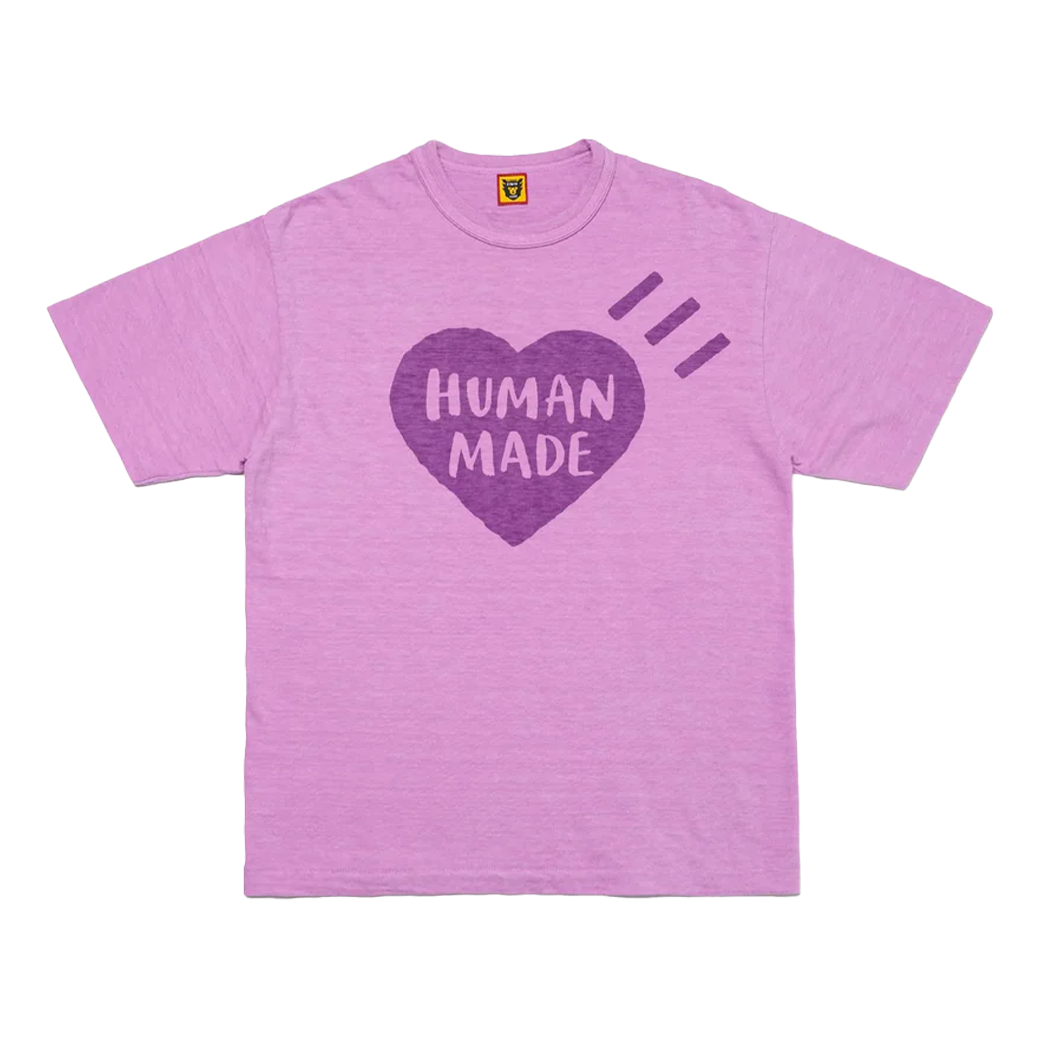 HUMAN MADE HEART COLOR T-SHIRT PURPLE