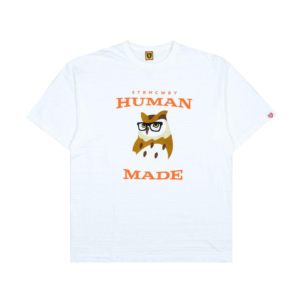 HUMAN MADE OWL GLASSES T-SHIRT WHITE