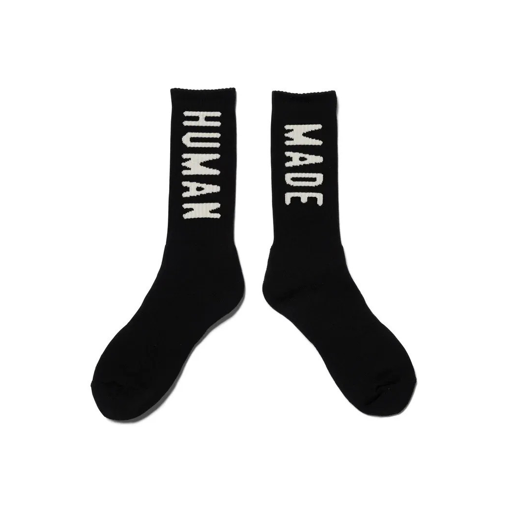 HUMAN MADE SOCKS BLACK