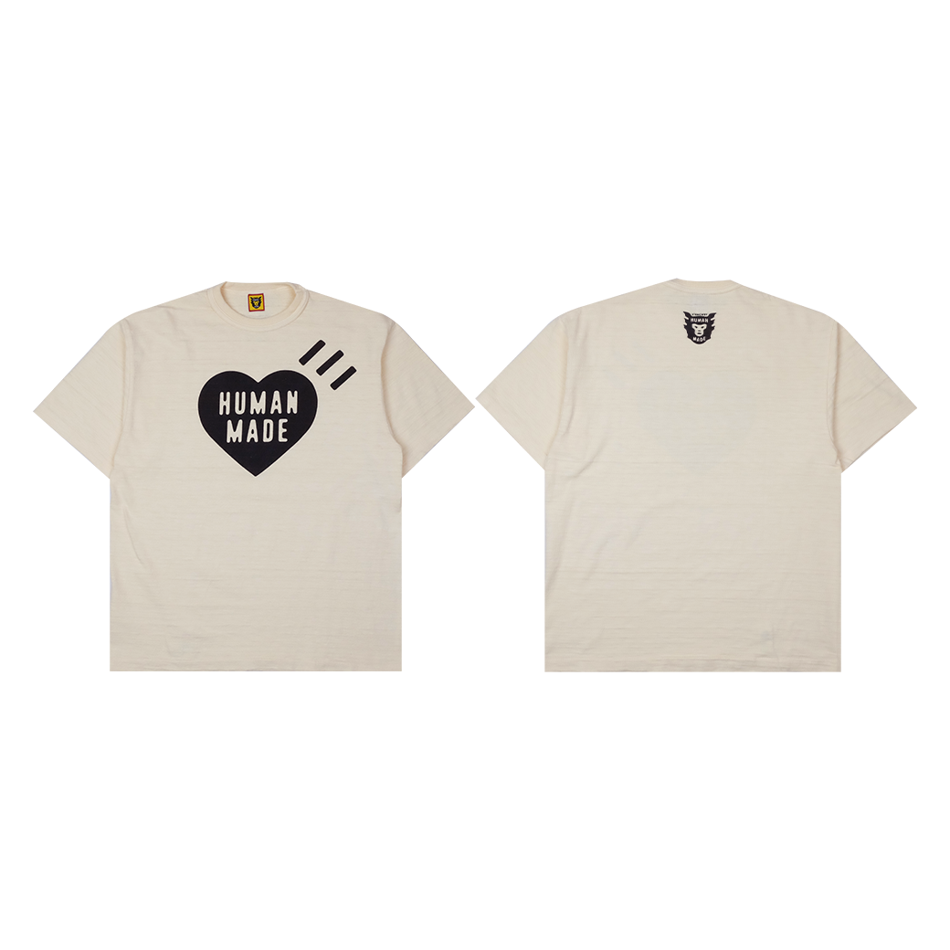 HUMAN MADE 2020AW HM COLOR HEART T-SHIRT CREAM