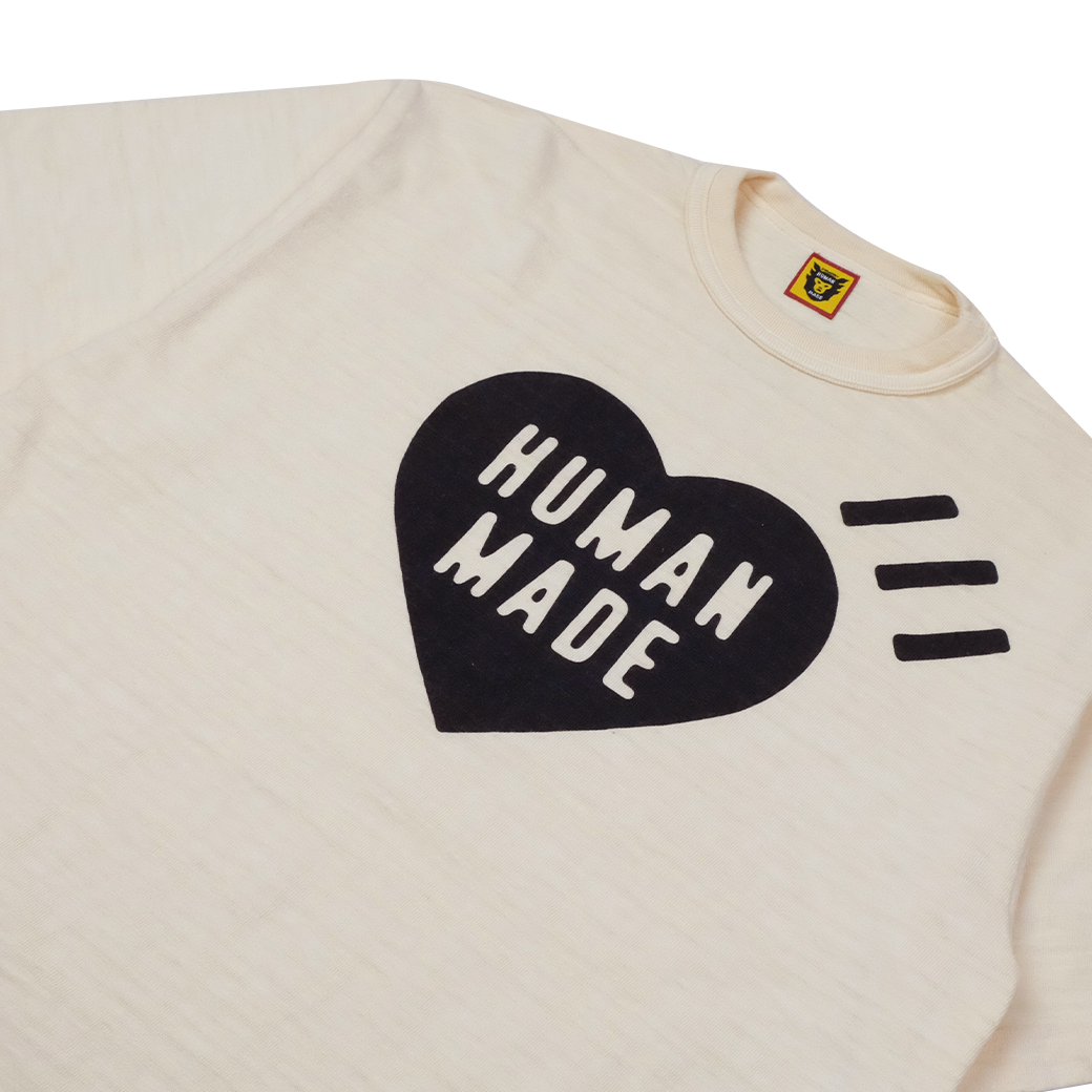 HUMAN MADE 2020AW HM COLOR HEART T-SHIRT CREAM
