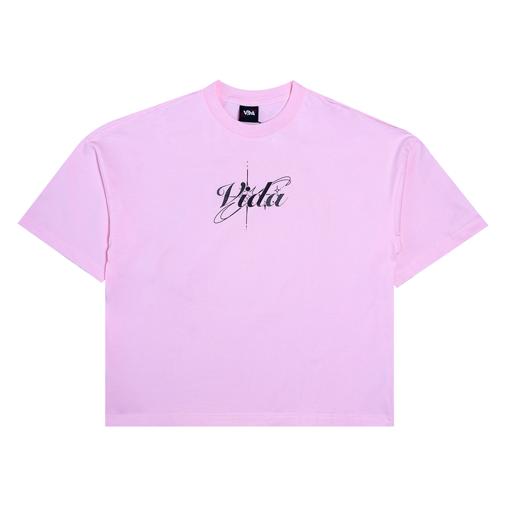 INFIVIDA COLOR BURN BOXY T-SHIRT PINK