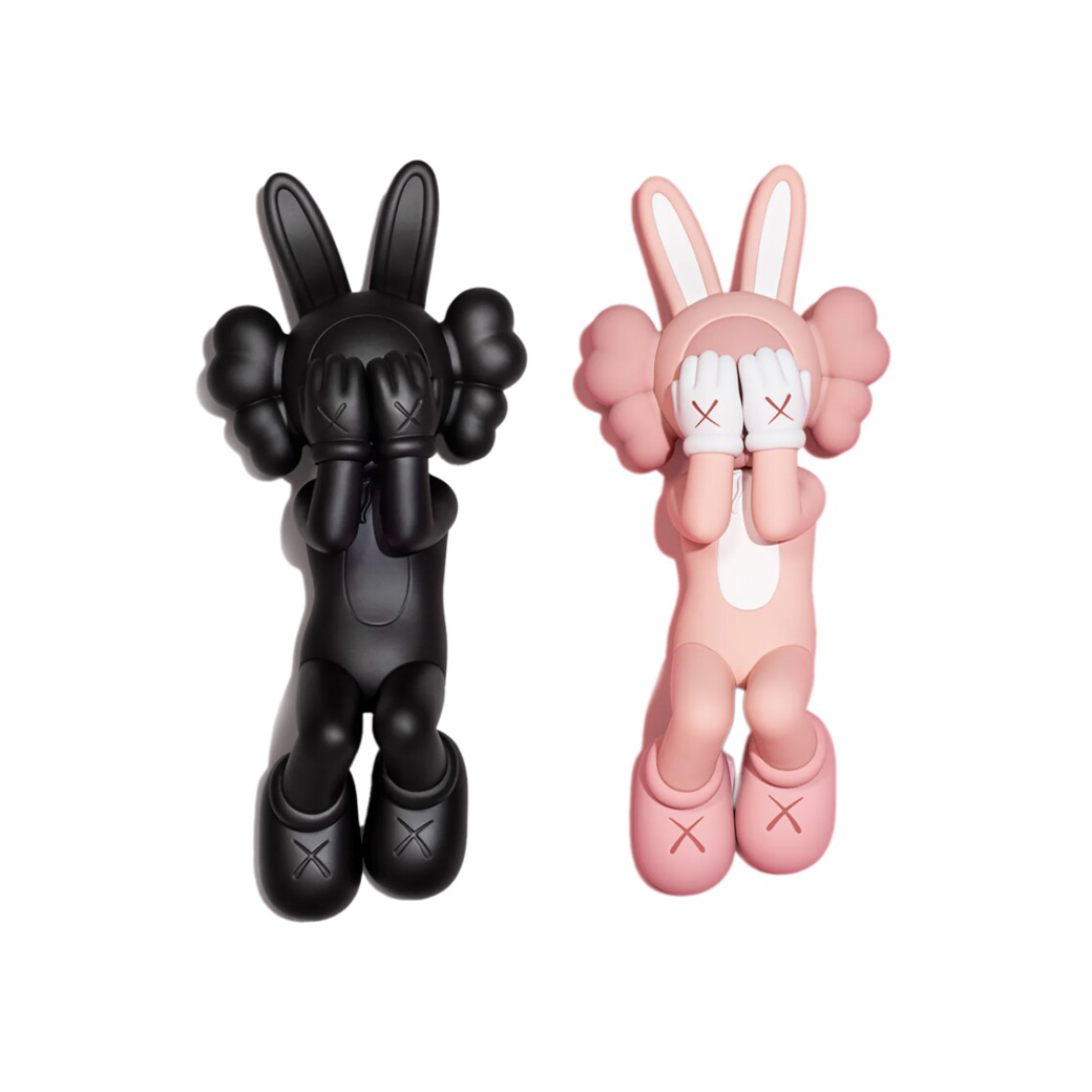 KAWS HOLIDAY INDONESIA FIGURE SET BLACK/PINK