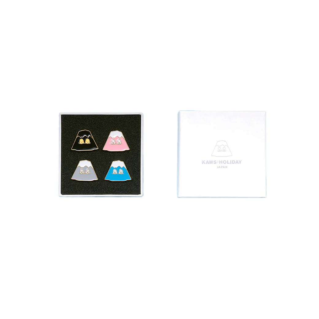 KAWS FUJI HOLIDAY PIN SET MULTI