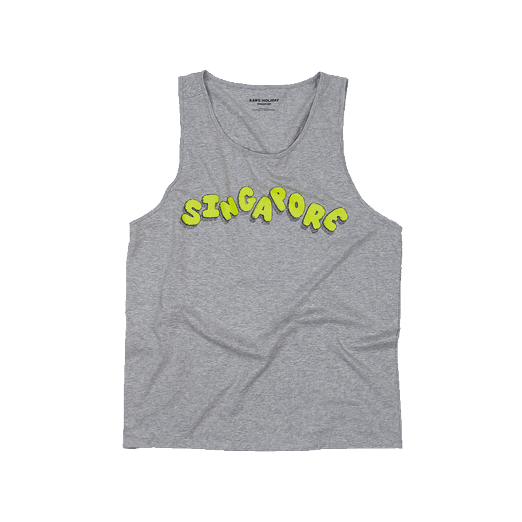 KAWS HOLIDAY SINGAPORE TANK TOP GREY