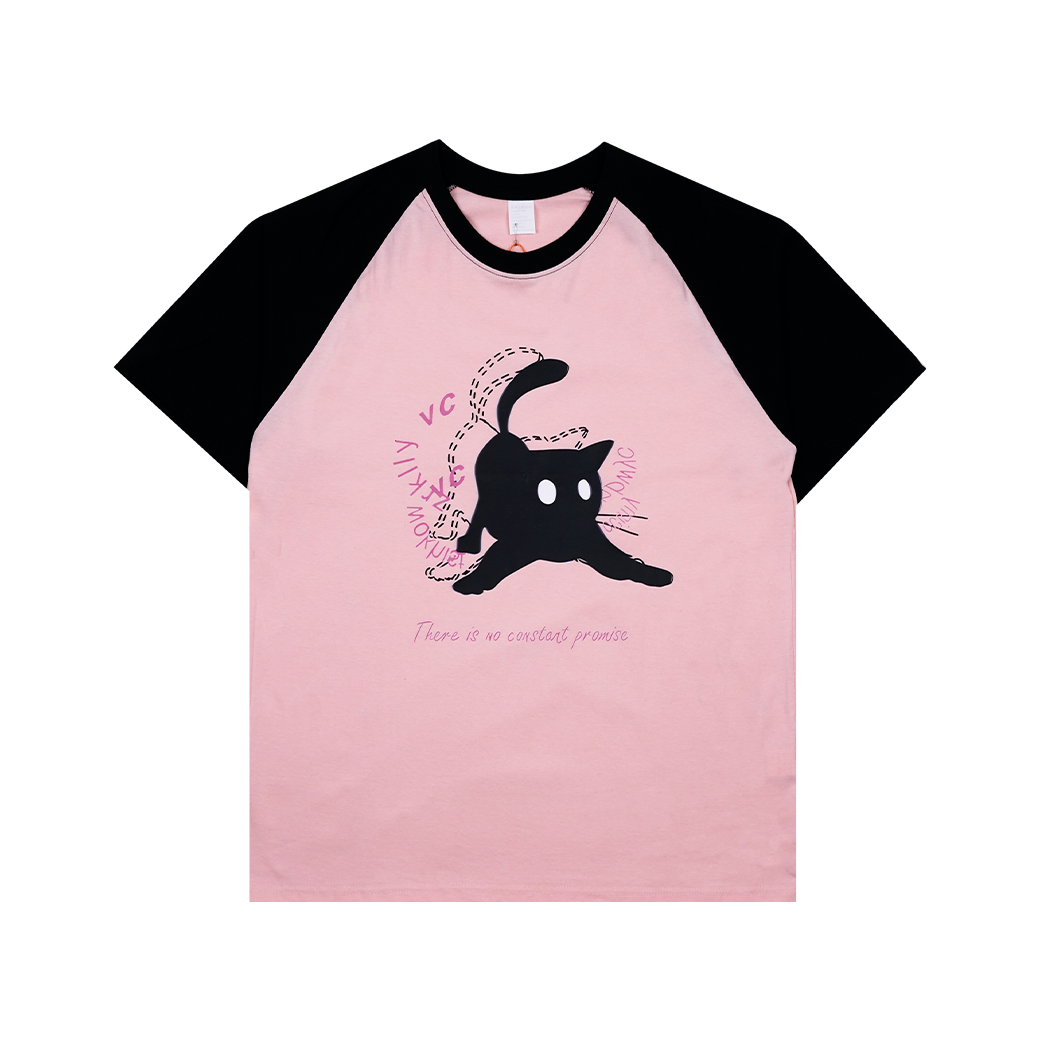 KAY3 BP CAT T-SHIRT PINK