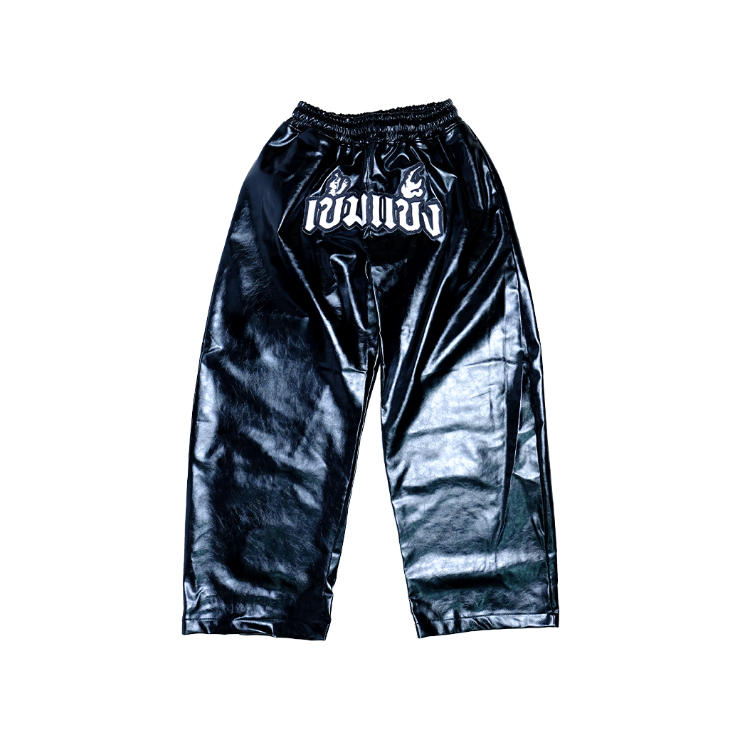 KEM2HAND LEATHER PANTS BLACK