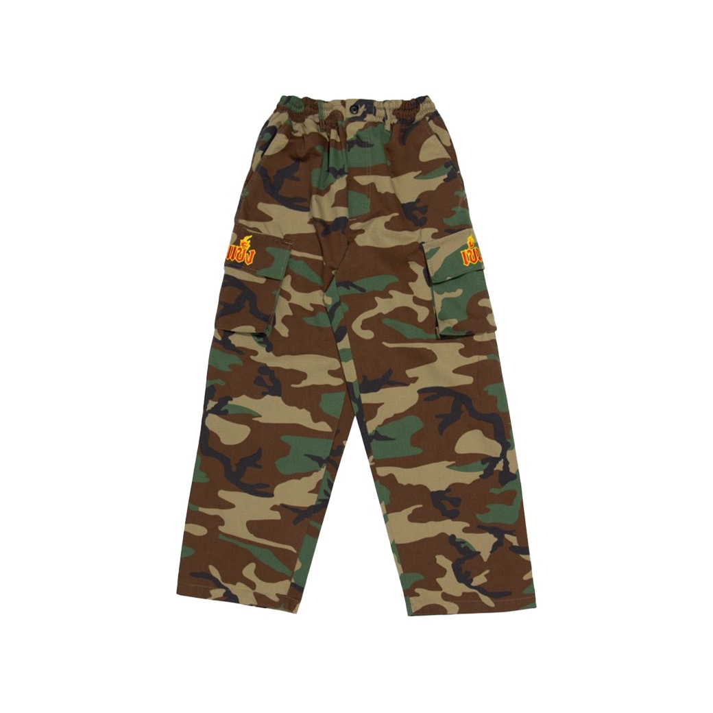 KEM2HAND STRONG CAMOUFLANGE RIBSTOB PANTS GREEN CAMO