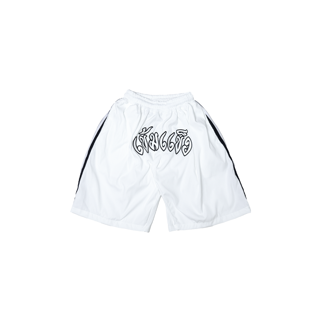 KHEMKHAENG COTTON TWILL 3 SHORTS WHITE