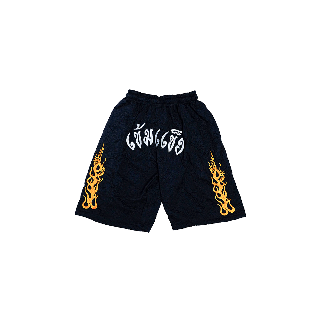 KHEMKHAENG FIRE 3QT. SHORTS BLACK