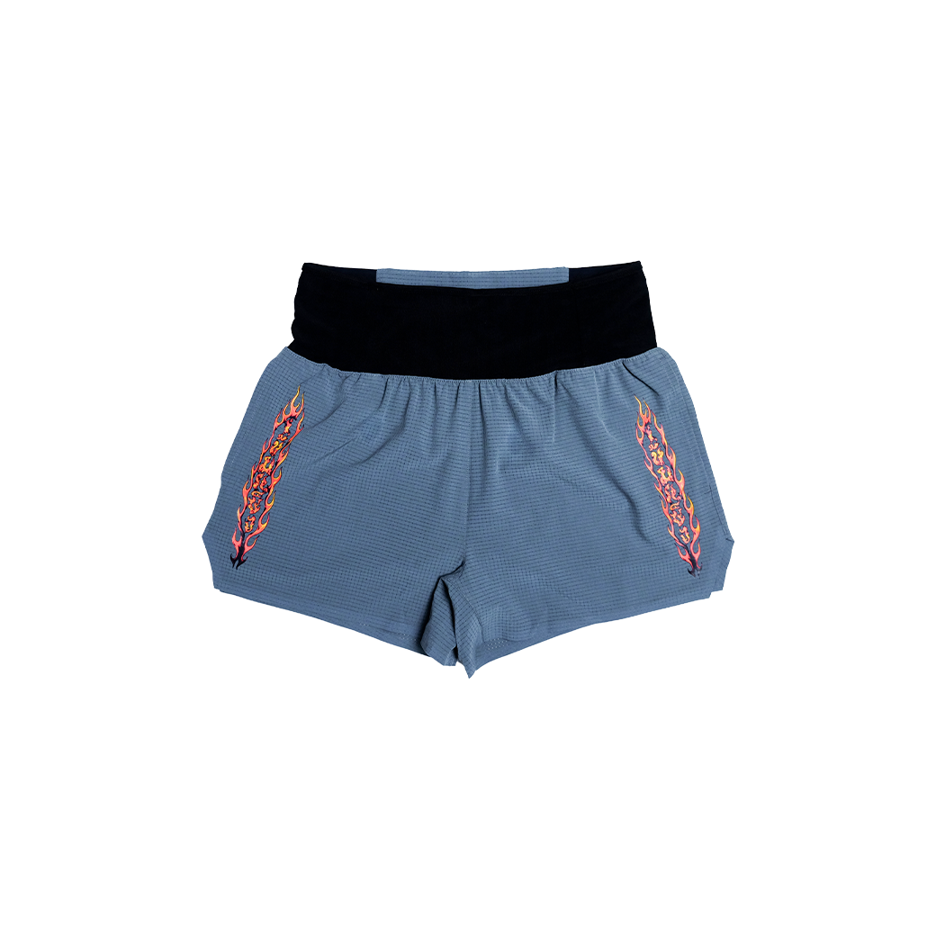 KHEMKHAENG FIRE V.2.2 RUNNING CLUB SHORTS GREY