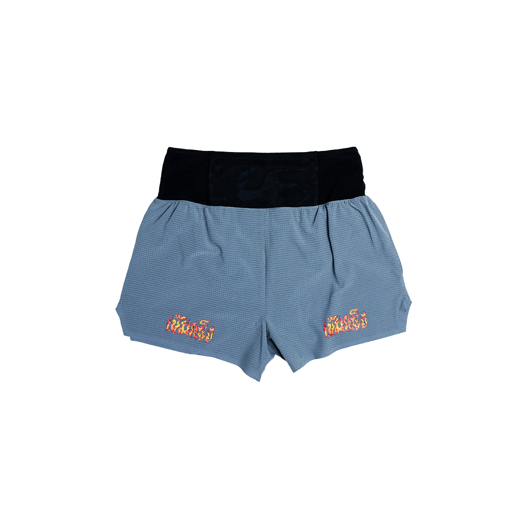 KHEMKHAENG FIRE V.2.2 RUNNING CLUB SHORTS GREY