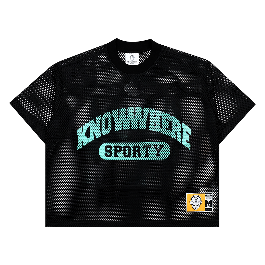 KNOWWHERE STUDIO AMERICAN FOOTBALL JERSEY BLACK