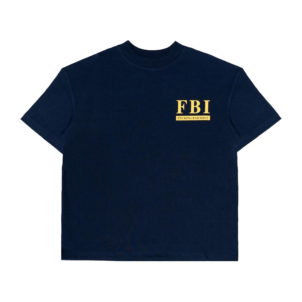 KNOWWHERE STUDIO FBI V.2 T-SHIRT NAVY
