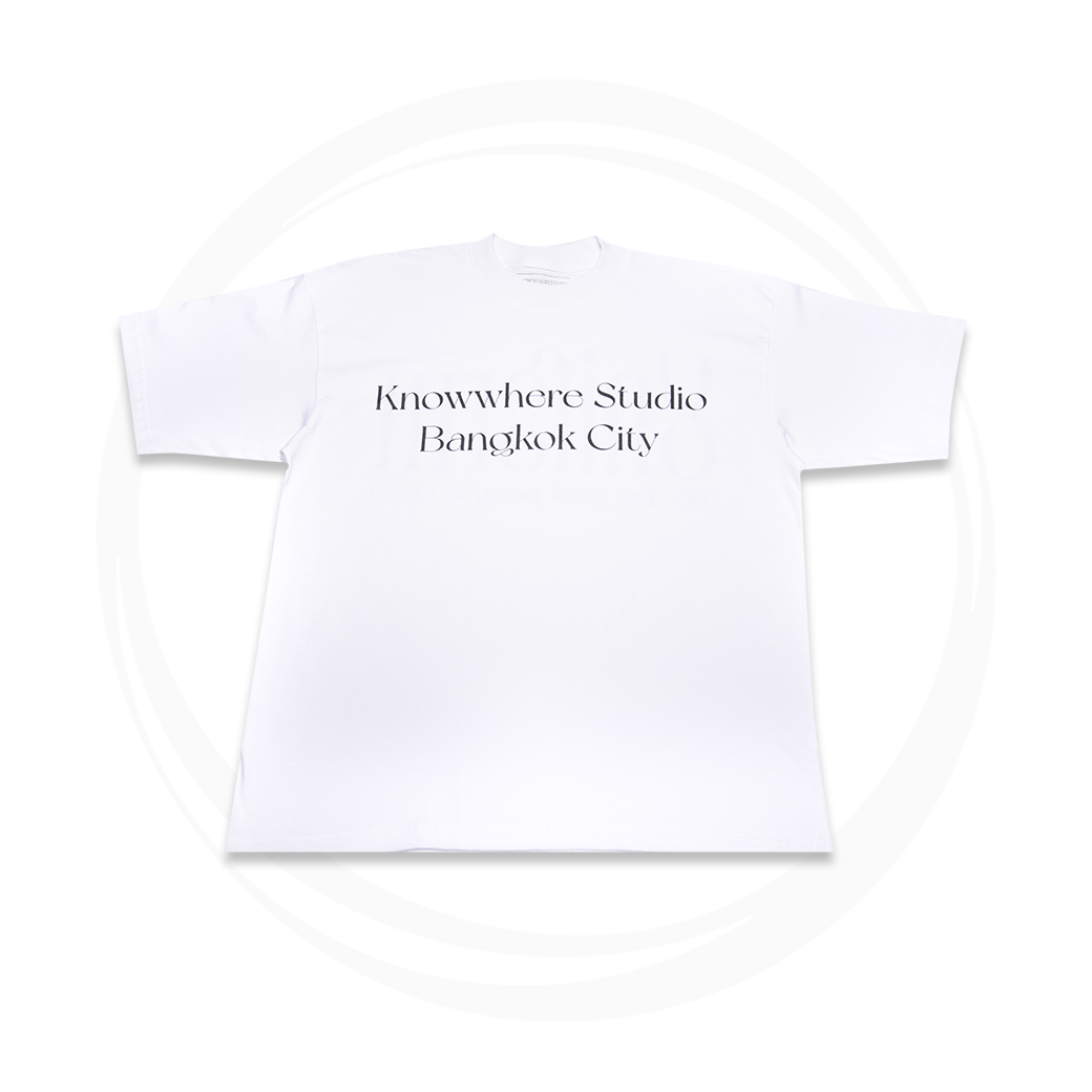 KNOWWHERE STUDIO UNIFORM FOR THE PEOPLE T-SHIRT WHITE