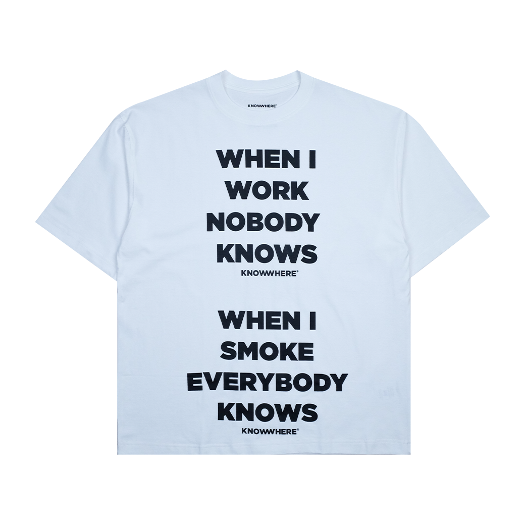 KNOWWHERE STUDIO WIWINK WISES OVERSIZED T-SHIRT WHITE