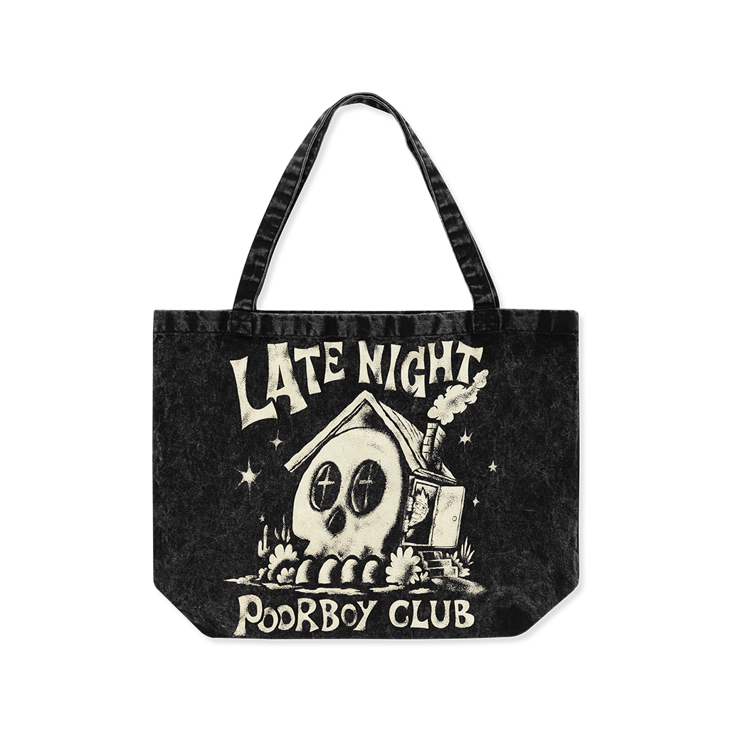 LATE NIGHT DANCE CLUB X POORBOY TOTE BAG BLACK