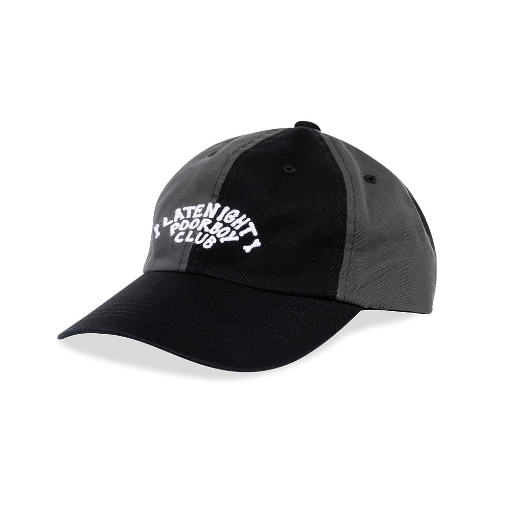 LATE NIGHT DANCE CLUB X POORBOY TWO-TONE CAP BLACK/GREY