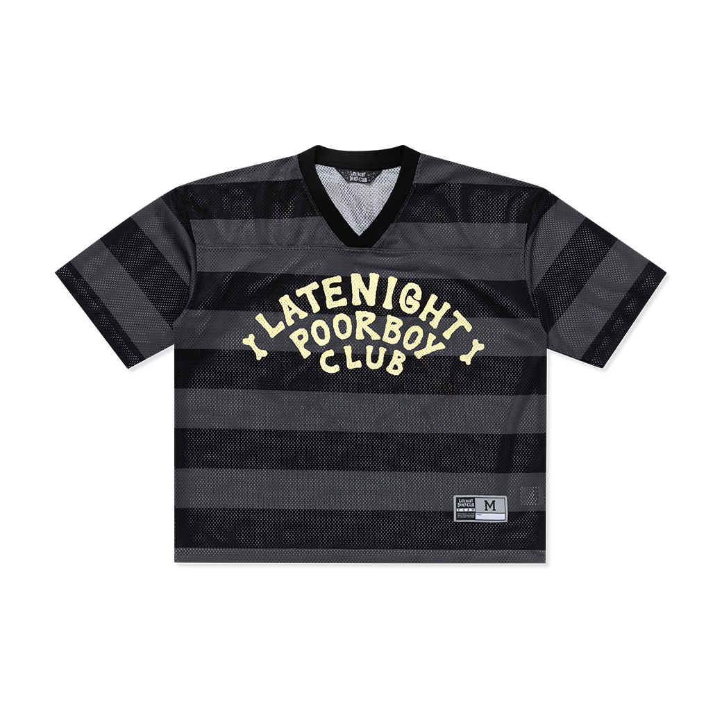 LATE NIGHT DANCE CLUB X POORBOY MESH JERSEY BLACK